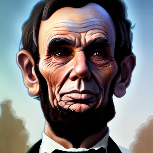 Prompt: highly detailed portrait abraham lincoln in gta v, stephen bliss, unreal engine, fantasy art by greg rutkowski, loish, rhads, ferdinand knab, makoto shinkai and lois van baarle, ilya kuvshinov, rossdraws, tom bagshaw, global illumination, radiant light, detailed and intricate environment