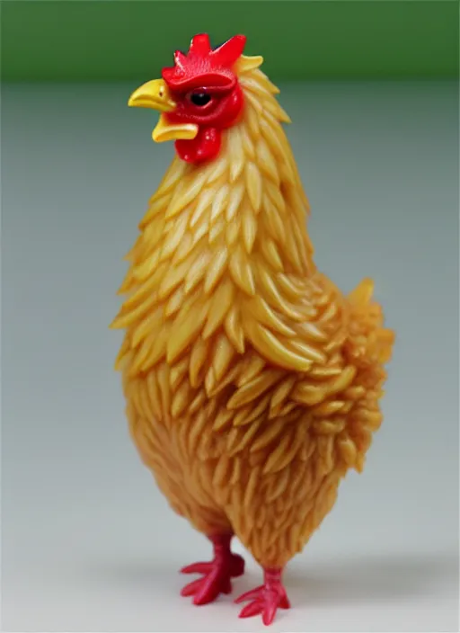 Image similar to 80mm resin detailed miniature of fluffy chicken, Product Introduction Photos, 4K, Full body, simple background