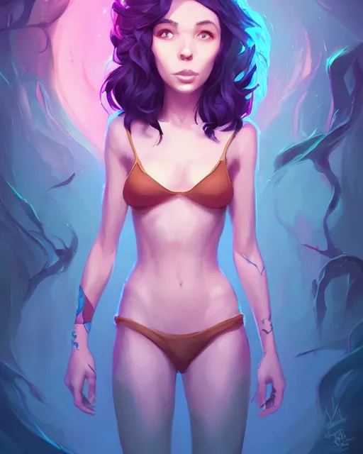 Image similar to a portrait of a beautiful full body Stella Maeve dark magic, art by lois van baarle and loish and ross tran and rossdraws and sam yang and samdoesarts and artgerm, digital art, highly detailed, intricate, sharp focus, Trending on Artstation HQ, deviantart, unreal engine 5, 4K UHD image