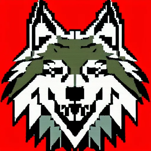 Image similar to antropomorphic muscular masculine wolf. wolf head. furr. 8 bit nes graphics