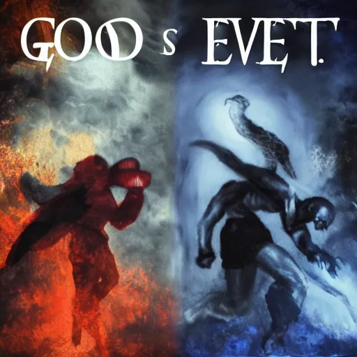 Image similar to the fight between good and evil.