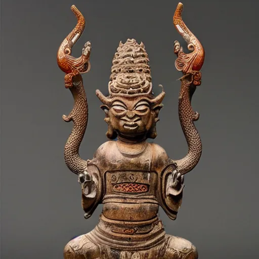 Image similar to dragon statue, buddhism, made in tang dynasty