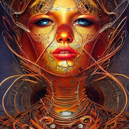 Image similar to Happy Robot, intricate, detailed digital art by Karol Bak