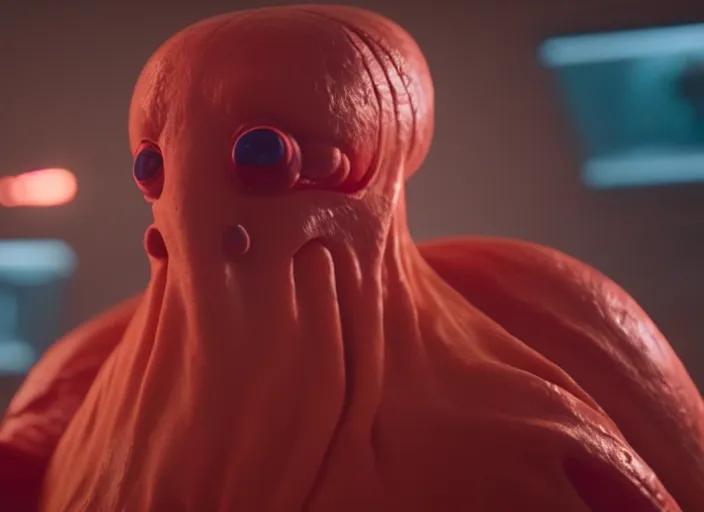 Image similar to film still of zoidberg in the scifi movie, 4 k