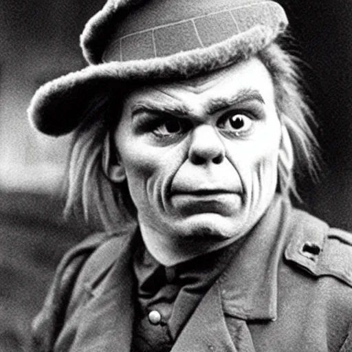 Image similar to photograph of the grinch as a member of the irish republican army