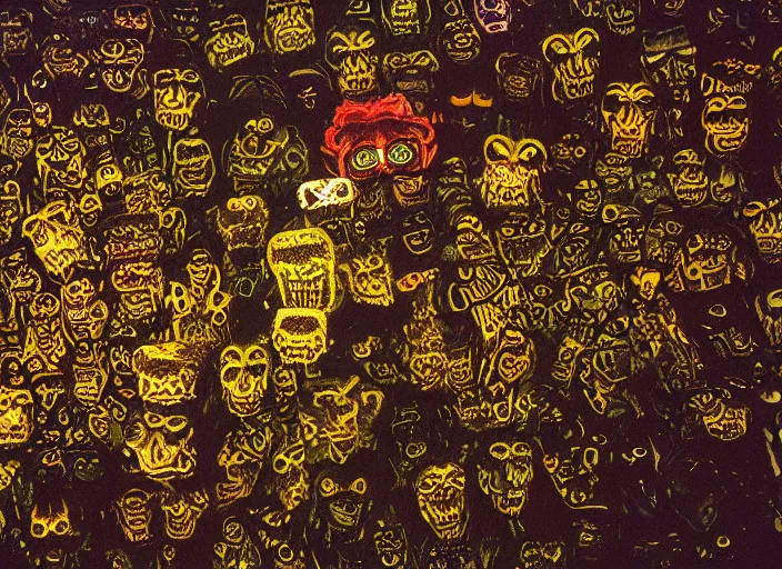 Image similar to photo of the beast with a million eyes, fujifilm velvia 5 0