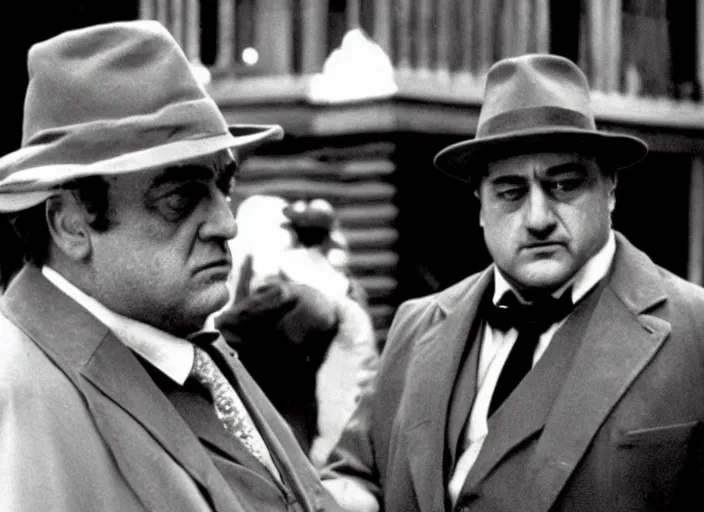 Image similar to film still of John Goodman!! as Vito Corleone in The Godfather 1972