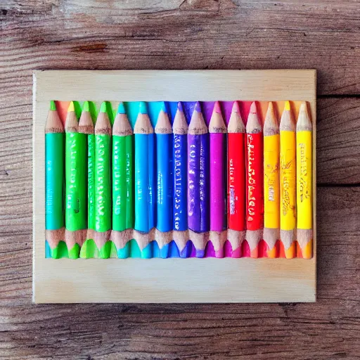 Image similar to the last seconds of life, crayons on wood