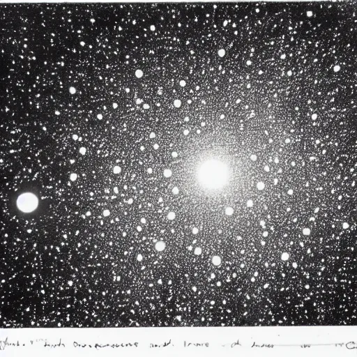 Prompt: sigma 8 5 mm f / 1. 4, experimental by james ensor black. a beautiful print. the abyss above him shone with unflickering stars. one of the dots of light was earth. he didn ’ t know which one.