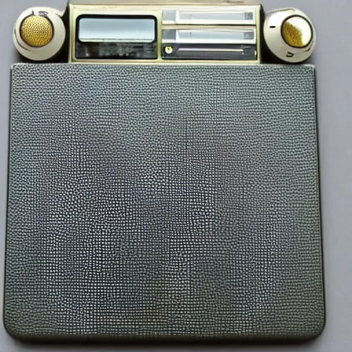 Prompt: eBay photo of a vintage iPod from the 1970s, 1975