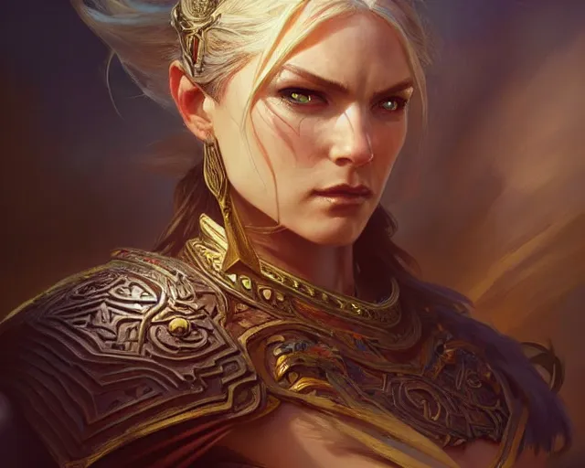 Image similar to an old warrior, deep focus, d & d, fantasy, intricate, elegant, highly detailed, digital painting, artstation, concept art, matte, sharp focus, illustration, hearthstone, art by artgerm and greg rutkowski and alphonse mucha, directed by steven speilberg