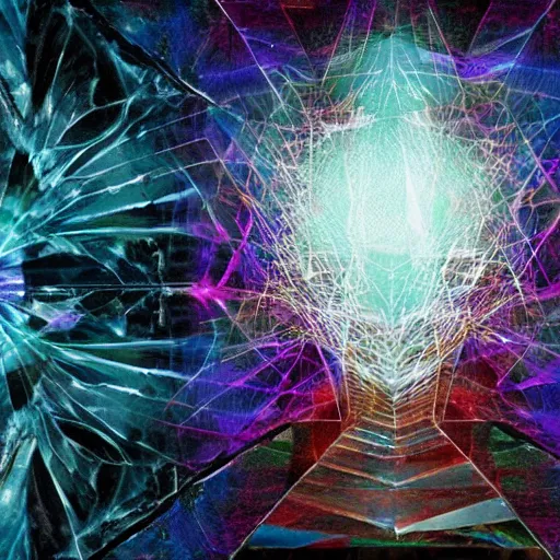 Prompt: Shattered mind, restored soul- the prism of probabilities rendered manifest.