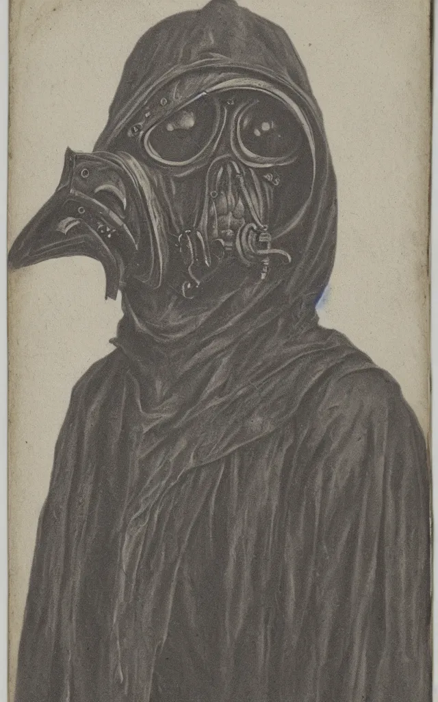 Prompt: portrait of an undead mutant plague doctor, daguerreotype, studio lighting, hyperrealistic, ultra detailed