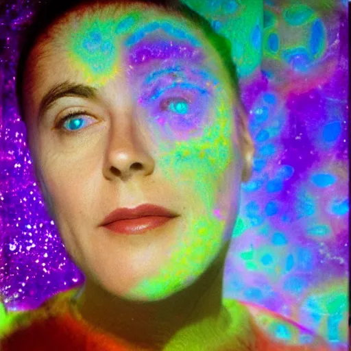 Prompt: beautiful realistic portrait of astral portal by Pipilotti Rist