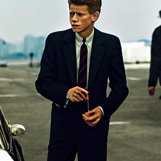 Image similar to tom holland as jfk