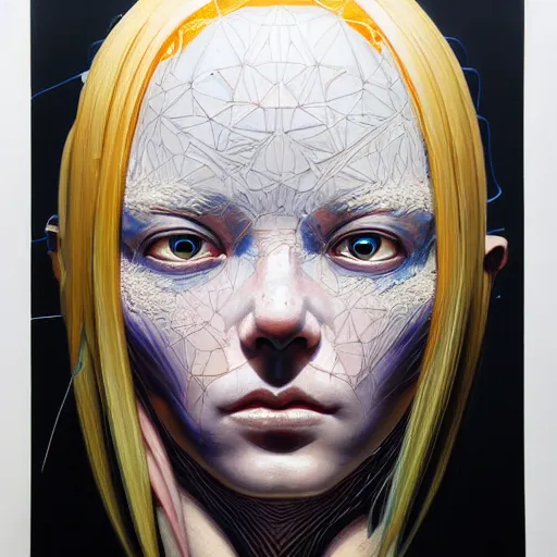 Image similar to citizen portrait soft light painted by james jean and katsuhiro otomo and erik jones, inspired by the fifth element, smooth face feature, intricate oil painting, high detail illustration, sharp high detail, manga and anime 1 9 9 9