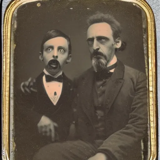 Image similar to tintype photo of