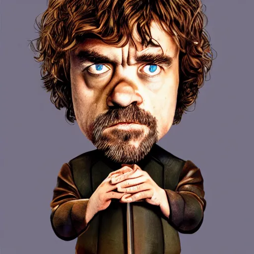 Prompt: peter dinklage by terry gilliam, hd, detailed, 4 k, award winning, cartoon