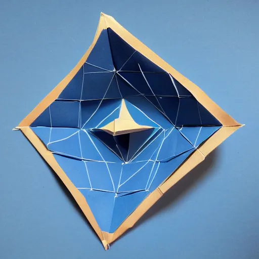 Image similar to no man's sky as origami