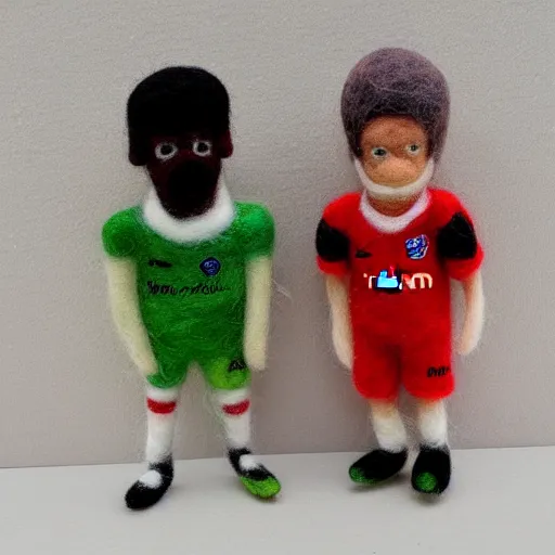 Image similar to neymar needle felted , needle felting art