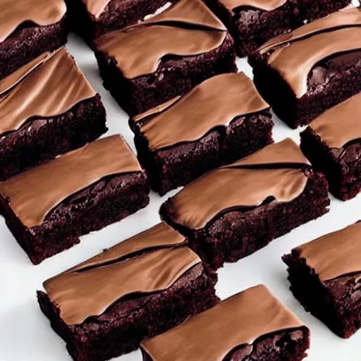 Image similar to a bunch of brownies that forms to look like robert downey