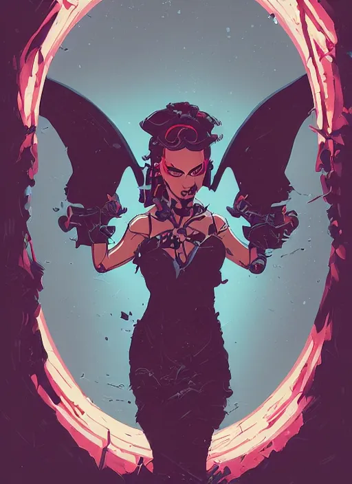 Image similar to portrait of beautifull succubus, cute face. dark fantasy, d & d, artstation, art by petros afshar, tom whalen, laurie greasley and greg rutkowski and ilya kuvshinov