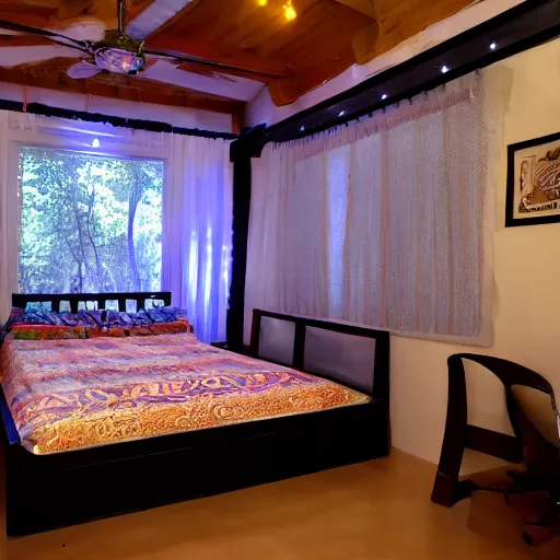 Image similar to chapathi bed studio lighting