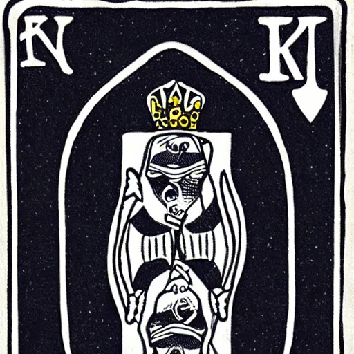 Image similar to nightmarish king of spades