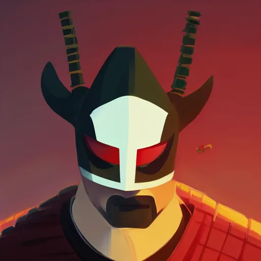 Image similar to face icon stylized minimalist samurai jack, loftis, cory behance hd by jesper ejsing, by rhads, makoto shinkai and lois van baarle, ilya kuvshinov, rossdraws global illumination