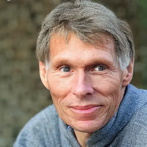 Image similar to A photograph of middle-aged Jerma985 in his fifties who looks like Jerma985 with greying brown hair and wearing a sweater in the 2010s, Jerma985, looks like Jerma985, taken in the late 2010s, taken on a 2010s Camera, realistic, hyperrealistic, very realistic, highly detailed, very detailed, extremely detailed, detailed, digital art, trending on artstation, headshot and bodyshot