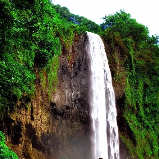 Prompt: a beautiful waterfall