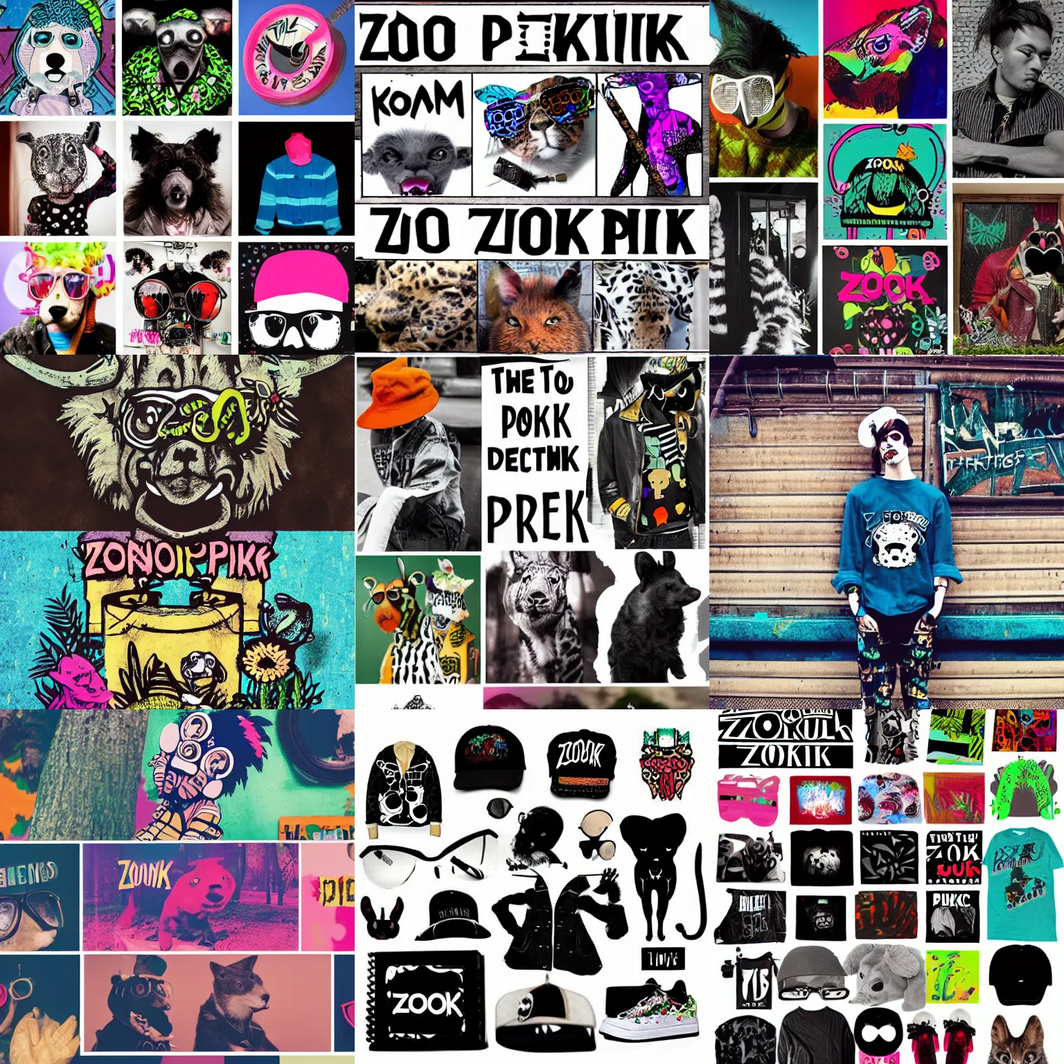 Prompt: the zoopunk aesthetic