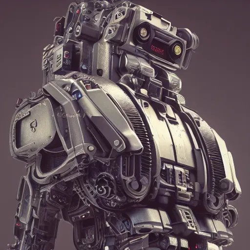 Image similar to Full lenght view contamporary art photography of ultra mega super hyper realistic warmachine by Hiromasa Ogura . Photo on Leica Q2 Camera, Rendered in VRAY and DaVinci Resolve and MAXWELL and LUMION 3D, Volumetric natural light. Wearing cyberpunk suit with many details by Hiromasa Ogura .Rendered in VRAY and DaVinci Resolve and MAXWELL and LUMION 3D, Volumetric natural light