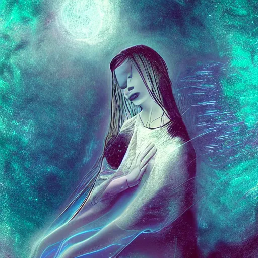 Image similar to a dream within a dream within a dream within a dream, digital art