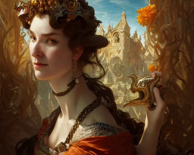 Image similar to photography of hendrick goltzius, deep focus, d & d, fantasy, intricate, elegant, highly detailed, digital painting, artstation, concept art, matte, sharp focus, illustration, hearthstone, art by artgerm and greg rutkowski and alphonse mucha