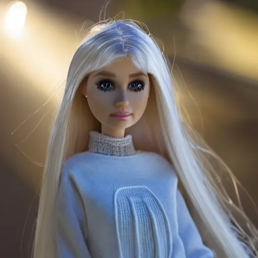 Prompt: ugly creepy dirty annoying Barbie doll, ethereal dramatic volumetric light, sharp focus