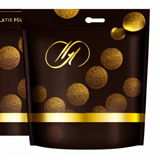 Prompt: black and gold chocolate paperboard packaging, ultrarealistic, smooth, sharp focus, great light,