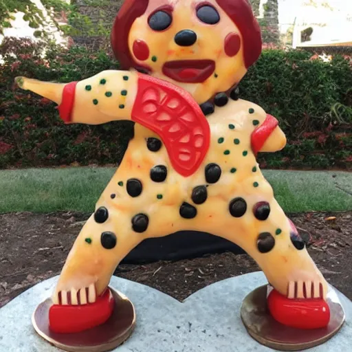 Image similar to pizza statue