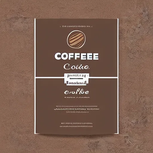 Image similar to square shaped flyer design for a coffee bean roasting company, layout design, dark brown and beige colour palette, template layout