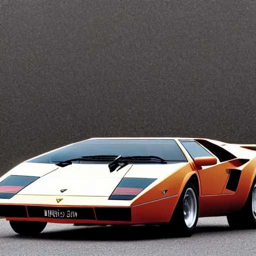 Prompt: “Lamborghini Countach brochure photo, 4K, cinematic”