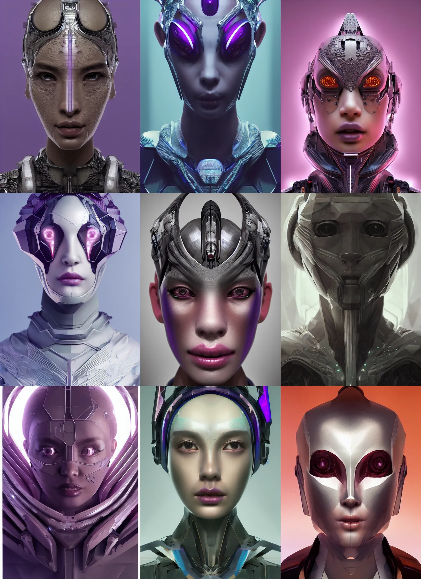 beautiful portrait of an alien cyborg, style of Feng | Stable Diffusion ...