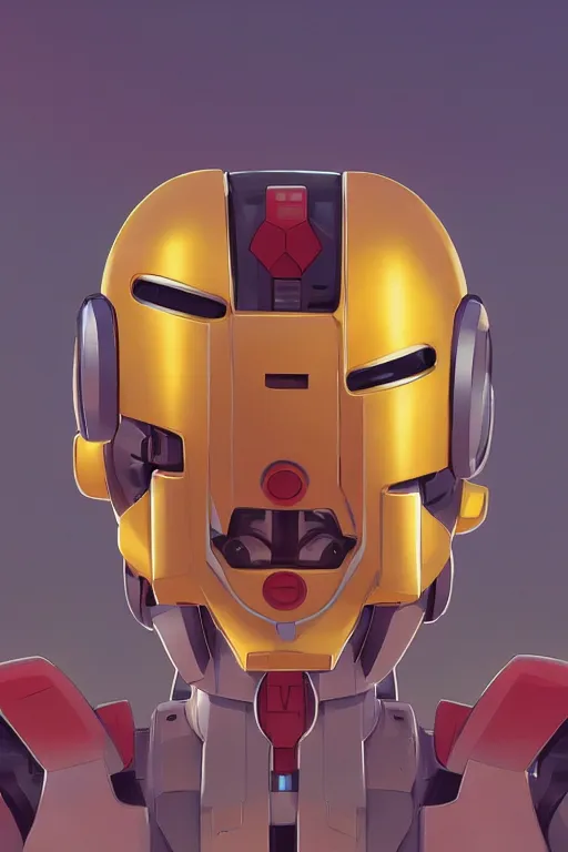 Image similar to metabots medabots medarotto medarot robot minimalist comics helmet mask neon cybereye, behance hd by jesper ejsing, by rhads, makoto shinkai and lois van baarle, ilya kuvshinov, rossdraws global illumination ray tracing hdr radiating a glowing aura