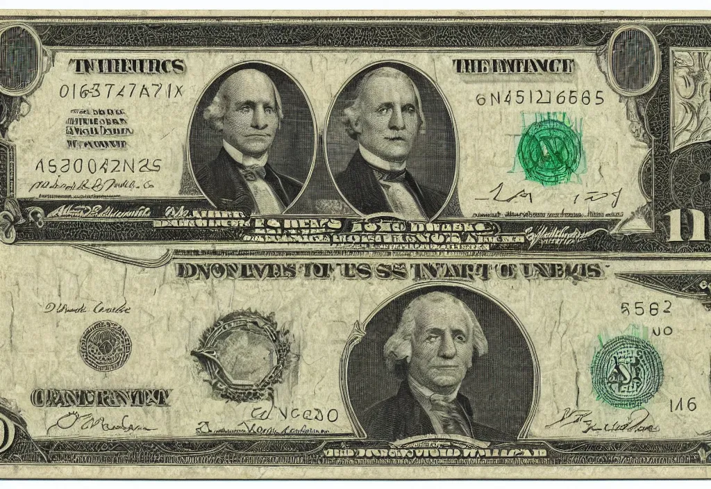 Prompt: 1 9 3 0 s us currency note engraving plate photograph