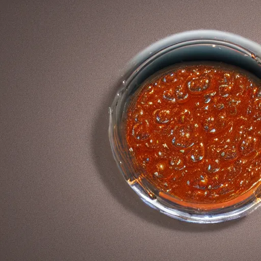 Prompt: diarrhea made of milano glass
