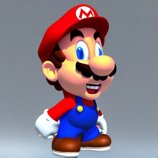 Prompt: Jerry Seinfeld in the Mario universe, 3d render