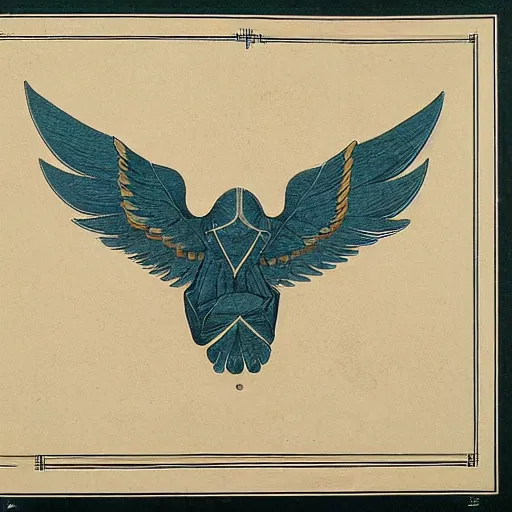 Image similar to a blueprint of a seraphim