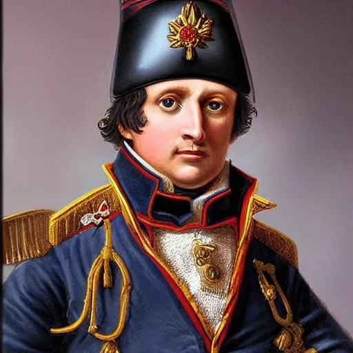 Image similar to hyper realistic photo of napoleon