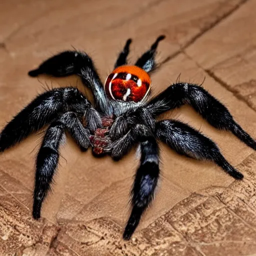 Prompt: an attractive spider that amy guy would want to date