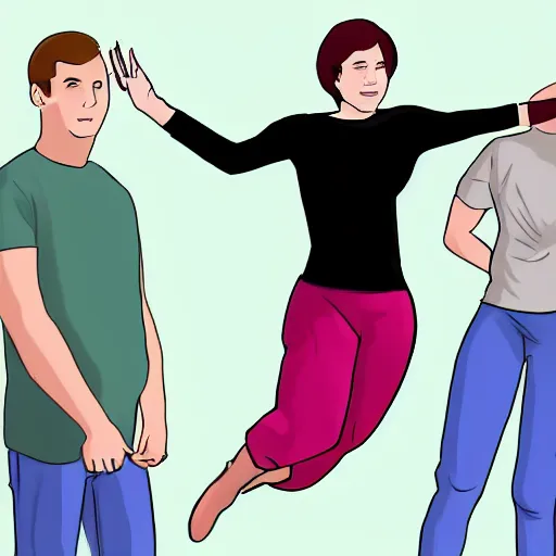 Image similar to wikihow instructions on how to fly