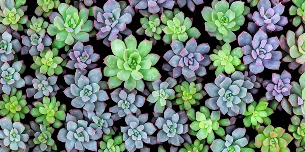 Prompt: crossview image, succulent